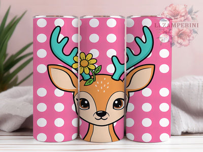 Retro Vintage Christmas Reindeer Tumbler, Vintage Reindeer Wrap, Festive Holiday Sublimation, Classic Christmas Cup, 20Oz Skinny Tumbler Wrap, Nostalgic Reindeer Mug, Traditional Holiday Design Sublimation Li Zamperini 
