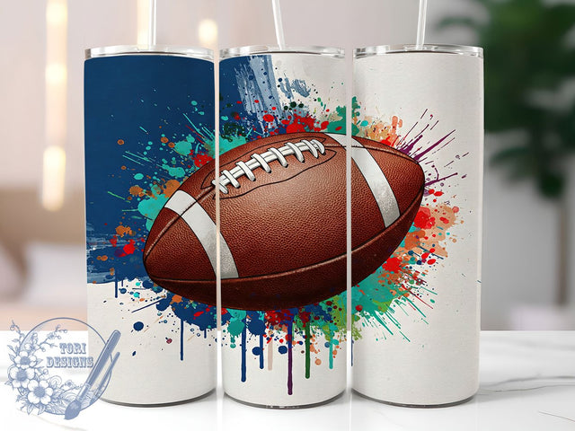 Retro Vintage Football Game Day Tumbler, Vintage Sports Wrap, 20oz Sublimation Wrap, Game Day Cup, Classic Football Design, Old School Athlete Tumbler, Football Fan Gift Sublimation ToriDesigns 