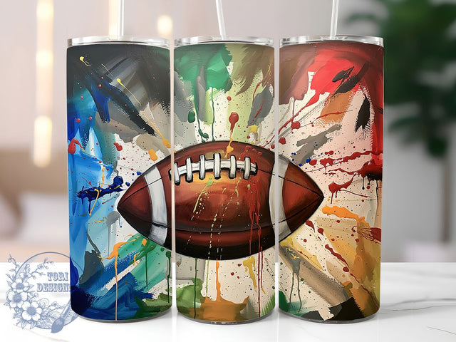 Retro Vintage Football Game Day Tumbler, Vintage Sports Wrap, 20oz Sublimation Wrap, Game Day Cup, Classic Football Design, Old School Athlete Tumbler, Football Fan Gift Sublimation ToriDesigns 