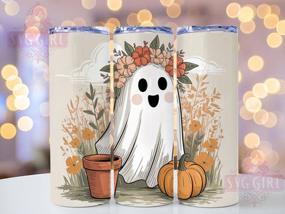 Retro Vintage Ghost Halloween Tumbler, Vintage Ghost Cup, 20Oz Sublimation Wrap, Classic Halloween Mug, Retro Spooky Drinkware, Old School Ghost Tumbler, Vintage Halloween Design Sublimation SvggirlplusArt 
