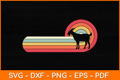Retro Vintage Goat Svg Design SVG artprintfile 