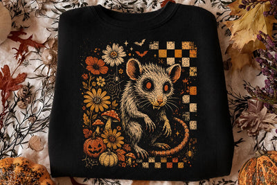 Retro Vintage Halloween Rat PNG Design SVG DesignDestine 