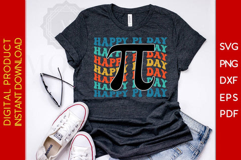 Retro Vintage Happy Pi Day SVG PNG PDF Cut File SVG Creativedesigntee 