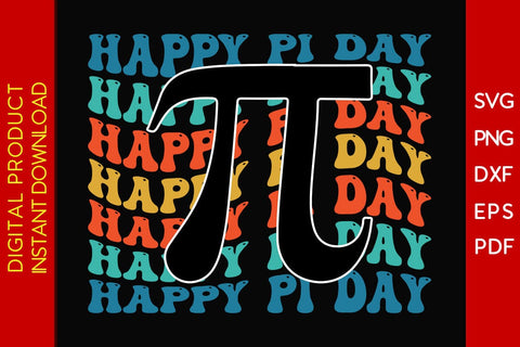 Retro Vintage Happy Pi Day SVG PNG PDF Cut File SVG Creativedesigntee 