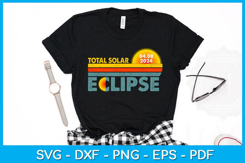 Retro Vintage Total Solar Eclipse SVG PNG PDF Cut File SVG Creativedesigntee 
