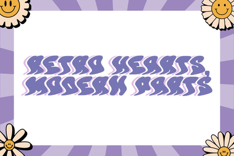 Retro Wave Font Dm Letter Studio 