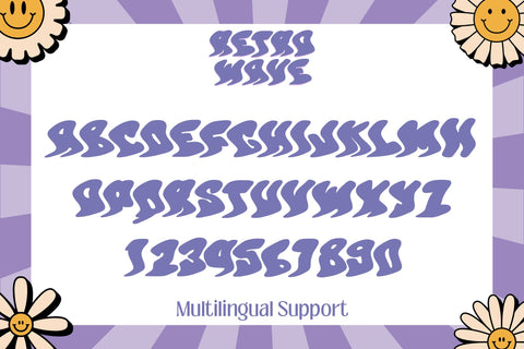 Retro Wave Font Dm Letter Studio 