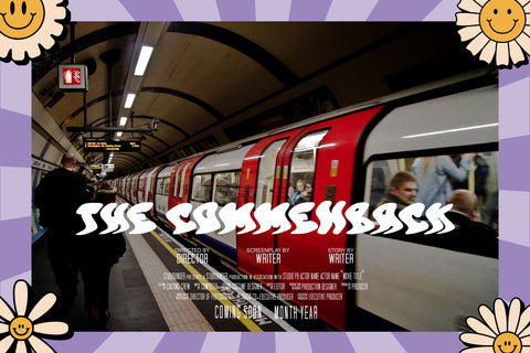 Retro Wave Font Dm Letter Studio 