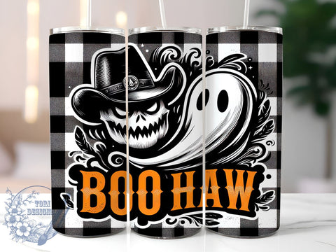 Retro Western Halloween 20oz Skinny Tumbler, Spooky Season Tumbler Png, Straight & Tapered Tumbler Wrap, Instant Digital Download Sublimation ToriDesigns 