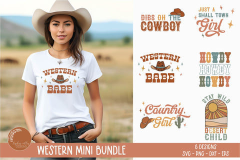 Retro Western SVG Bundle-Cowgirl SVG Bundle SVG Linden Valley Designs 