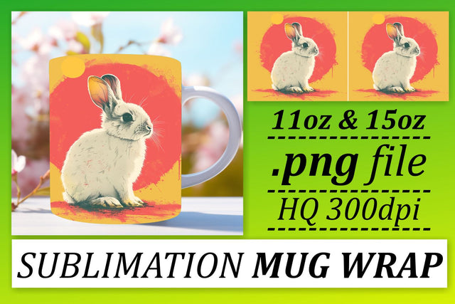 Retro Wildlife Charm Sublimation Mug Wrap Sublimation afrosvg 