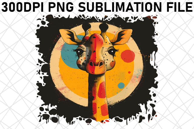 Retro Wildlife Sublimation: Whimsical PNG Design Sublimation afrosvg 
