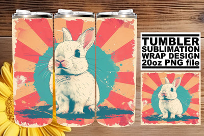 Retro Wildlife Wonderland Tumbler Design, Vintage Sublimation Wrap, 20oz, Nostalgic Charm Sublimation afrosvg 