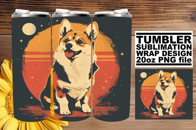 Retro Wildlife Wonderland Tumbler Design, Vintage Sublimation Wrap, 20oz, Nostalgic Charm Sublimation afrosvg 