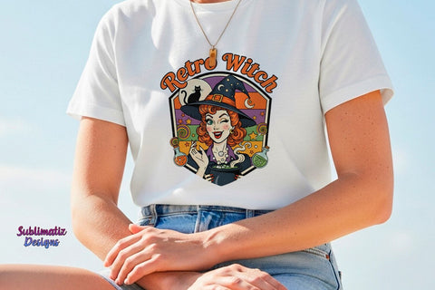 Retro With Halloween Design PNG Sublimation Sublimatiz Designs 