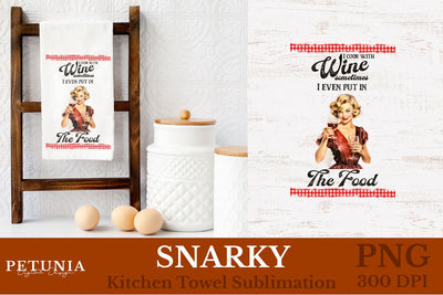 Retro Woman Kitchen Towel | Kitchen Towel Sublimation Design Sublimation Petunia Digital Design 