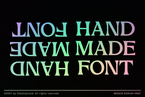 Reusco Display Typeface Font Fadeline Std. 