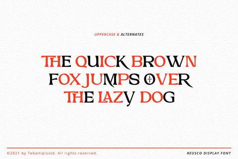 Reusco Display Typeface Font Fadeline Std. 