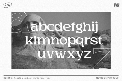 Reusco Display Typeface Font Fadeline Std. 