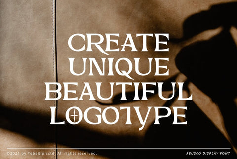 Reusco Display Typeface Font Fadeline Std. 