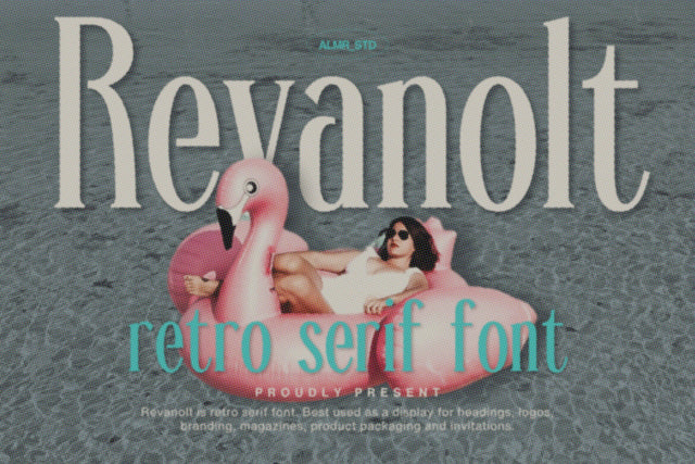 Revanolt | Retro Serif Font studioalmeera 