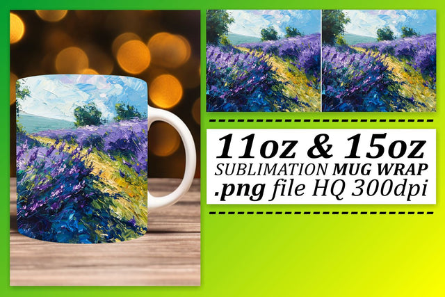 Revel in the Vivid Beauty of Oil Paint Pattern on Your Sublimation Mug Wrap - 11oz & 15oz Sublimation afrosvg 