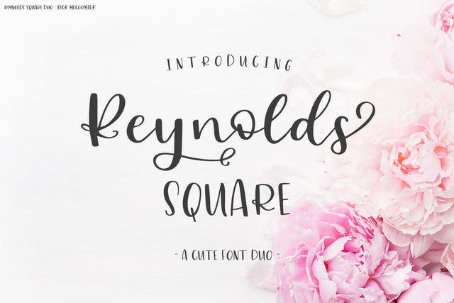 Reynolds Square Calligraphy Font Duo Font Beck McCormick 