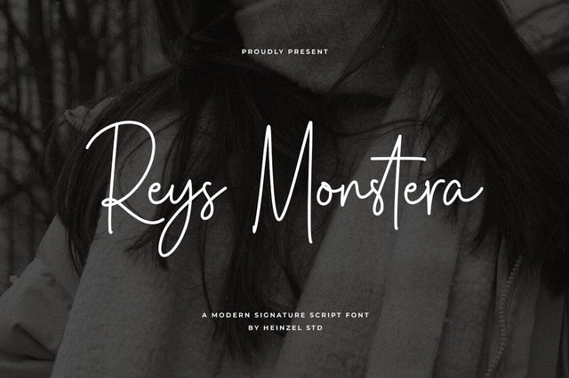 Reys Monstera Signature Font Font Heinzel Studio 