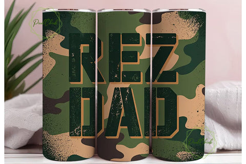 Rez Dad 20oz Tumbler Wrap Sublimation PixelChick 