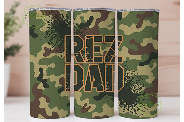 Rez Dad 20oz Tumbler Wrap Sublimation PixelChick 