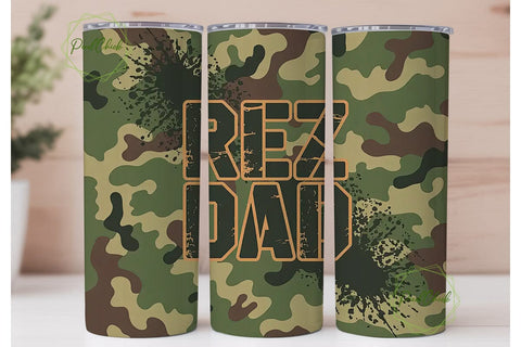 Rez Dad 20oz Tumbler Wrap Sublimation PixelChick 