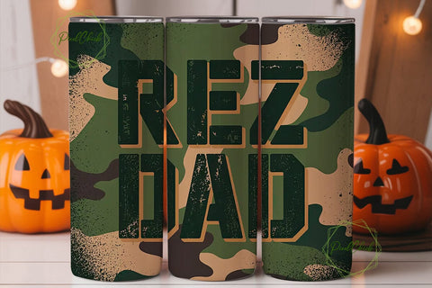 Rez Dad 20oz Tumbler Wrap Sublimation PixelChick 