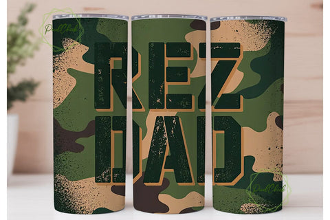Rez Dad 20oz Tumbler Wrap Sublimation PixelChick 