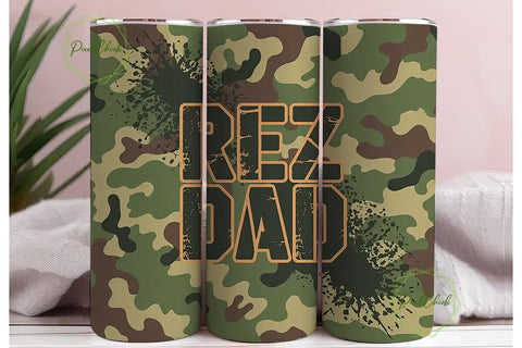 Rez Dad 20oz Tumbler Wrap Sublimation PixelChick 