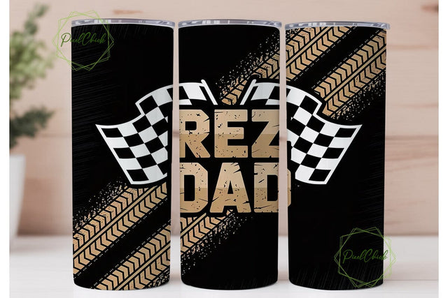 Rez Dad Racing 20oz Tumbler Wrap Sublimation PixelChick 