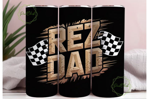 Rez Dad Racing 20oz Tumbler Wrap Sublimation PixelChick 