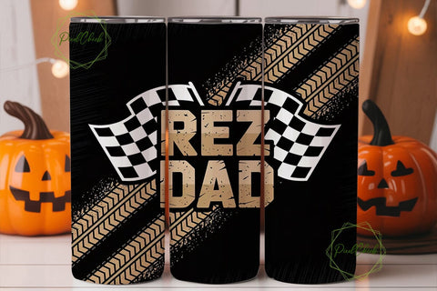 Rez Dad Racing 20oz Tumbler Wrap Sublimation PixelChick 