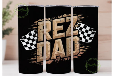 Rez Dad Racing 20oz Tumbler Wrap Sublimation PixelChick 