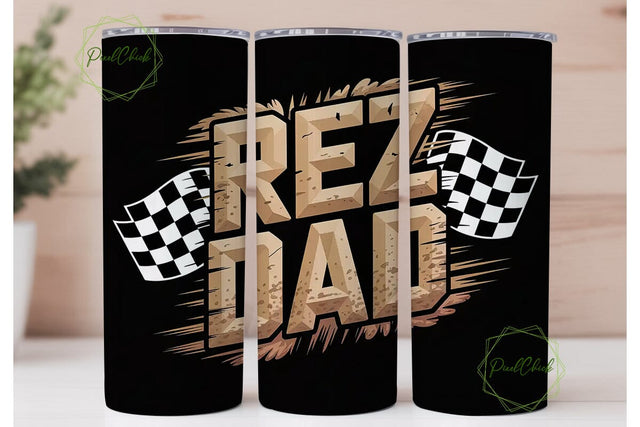 Rez Dad Racing 20oz Tumbler Wrap Sublimation PixelChick 
