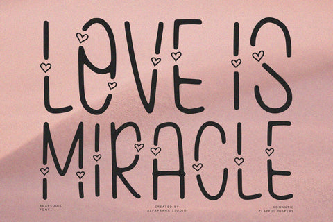 Rhapsodic - Display Font Font Alpaprana Studio 