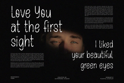 Rhapsodic - Display Font Font Alpaprana Studio 