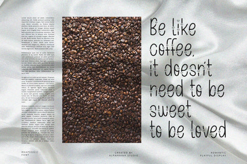 Rhapsodic - Display Font Font Alpaprana Studio 