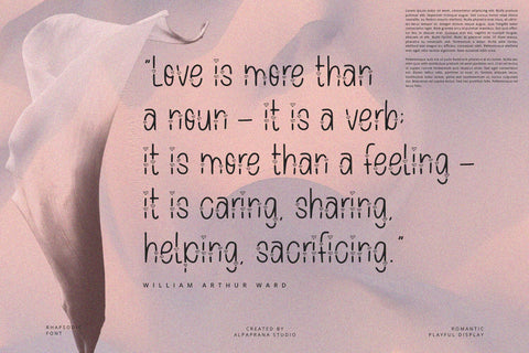 Rhapsodic - Display Font Font Alpaprana Studio 