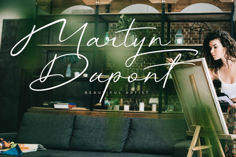 Rhinayza - Modern Signature Script Font Letterena Studios 