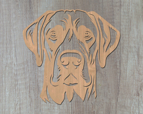 Rhodesian Ridgeback Laser SVG Cut File, Rhodesian Ridgeback Glowforge File, Rhodesian Ridgeback DXF, Rhodesian Ridgeback Wall Art SVG SVG HappyDesignStudio 
