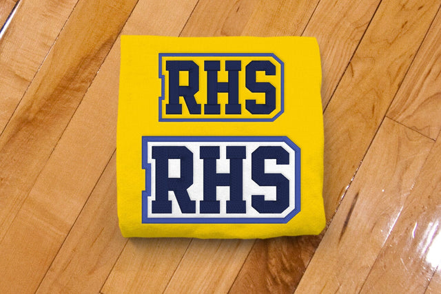 RHS High School Initials Embroidery Embroidery/Applique DESIGNS Risa Rocks It 