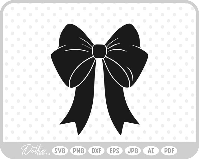 Ribbon Bow Knot SVG DottieDigitals 
