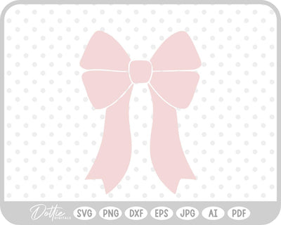 Ribbon Bow Knot SVG DottieDigitals 