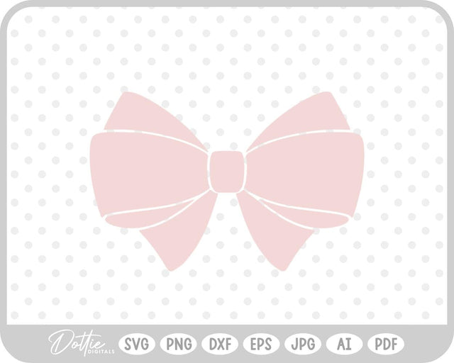 Ribbon Bow Knot SVG DottieDigitals 