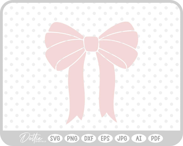 Ribbon Bow Knot SVG DottieDigitals 